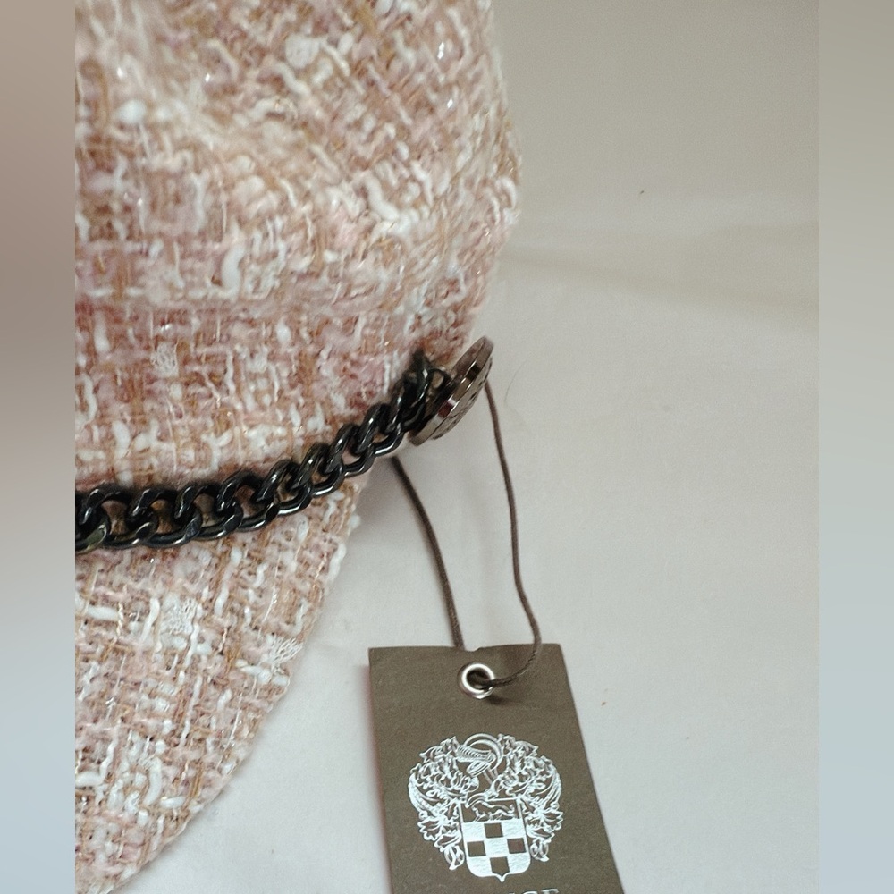 Vince Camuto Chain Strap Conducter Cap in Pale Pink - Picture 7 of 7
